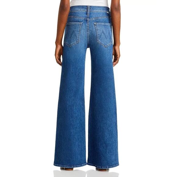 Mother The Tomcat Roller Sneak High Rise Wide Leg Jeans in Sixth Sense 28 NWT - Picture 3 of 14